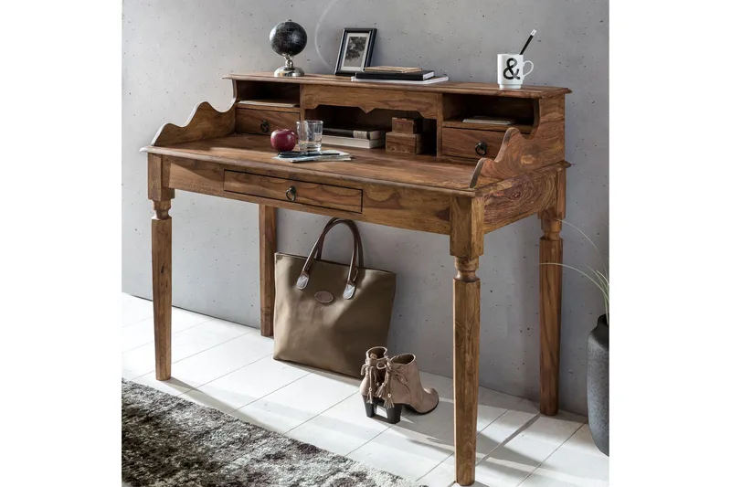 Aggrey skrivebord 115 cm - Træ / natur - Møbler - Borde - Kontorbord - Skrivebord