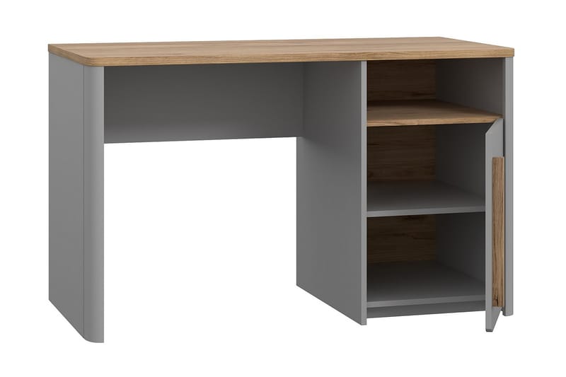 Ahmetbay Skrivebord 120 cm - Grå/Brun - Møbler - Borde - Kontorbord - Skrivebord