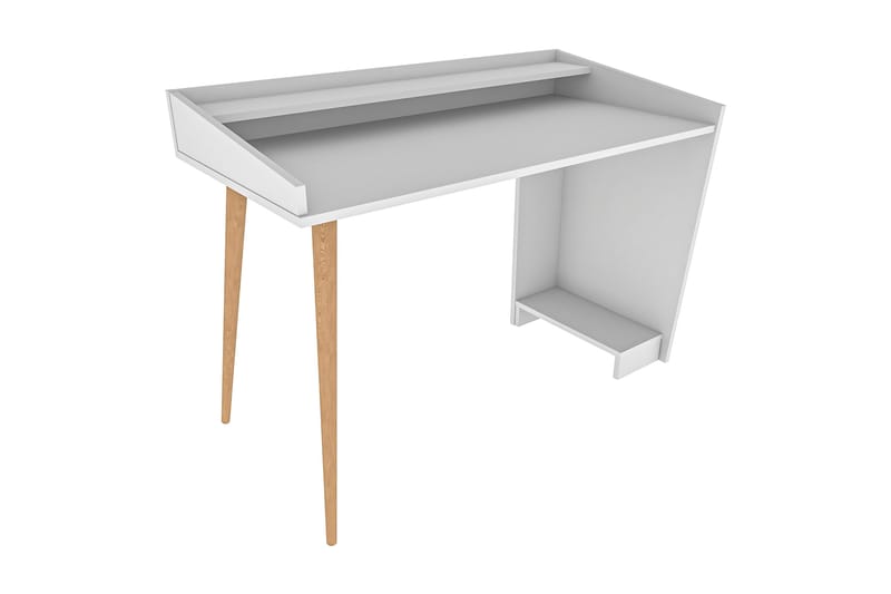 Andifli Skrivebord 59x88,3x121,8 cm med opbevaring - Hvid - Møbler - Borde - Kontorbord - Skrivebord