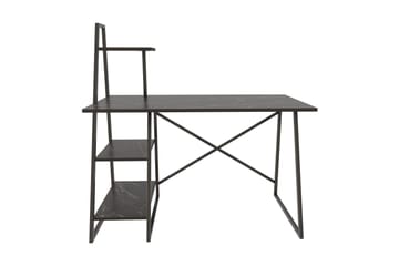 Andifli Skrivebord 60x120x120 cm med opbevaring - Sort - Møbler - Borde - Kontorbord - Skrivebord