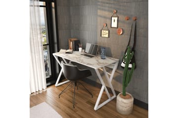 Andifli Skrivebord 60x75x120 cm - Hvid - Møbler - Borde - Kontorbord - Skrivebord