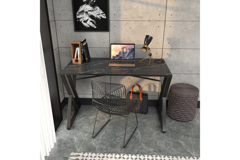 Andifli Skrivebord 60x75x120 cm - Sort - Møbler - Borde - Kontorbord - Skrivebord