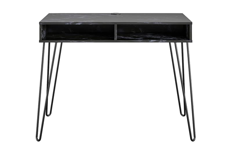 Athena Skrivebord 103 cm Marmorlook / Sort - Novogratz - Møbler - Borde - Kontorbord - Skrivebord