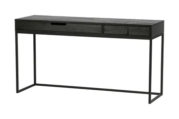 Atila Skrivebord 140 cm med Opbevaring Skuffer - Eg/Sort - Møbler - Borde - Kontorbord - Skrivebord