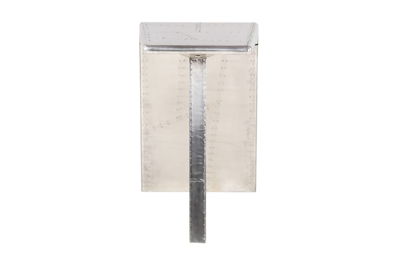 Aviator-skrivebord 112 x 50 x 76 cm metal sølvfarvet - Sølv - Møbler - Borde - Kontorbord - Skrivebord