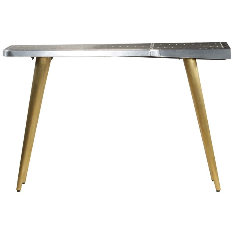 Aviator-Skrivebord Vintage Flyverstil 120 X 60 X 76 Cm - Sølv - Møbler - Borde - Kontorbord - Skrivebord