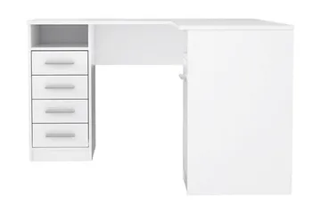 Baacwood Skrivebord 125 cm - Hvid - Møbler - Borde - Kontorbord - Skrivebord - hjørneskrivebord