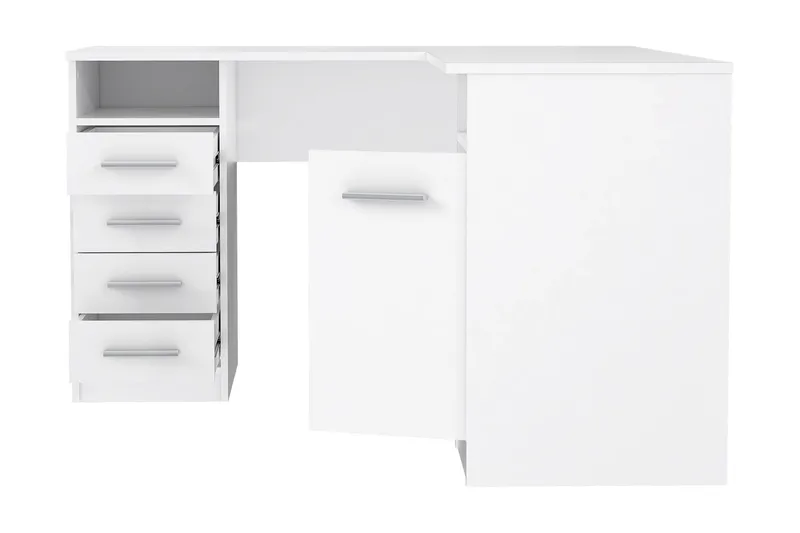 Baacwood Skrivebord 125 cm - Hvid - Møbler - Borde - Kontorbord - Skrivebord - hjørneskrivebord