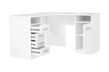 Baacwood Skrivebord 125 cm - Hvid - Møbler - Borde - Kontorbord - Skrivebord - hjørneskrivebord