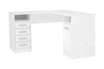 Baacwood Skrivebord 125 cm - Hvid - Møbler - Borde - Kontorbord - Skrivebord - hjørneskrivebord
