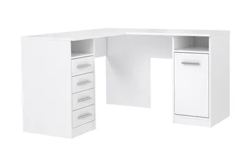Baacwood Skrivebord 125 cm - Hvid - Møbler - Borde - Kontorbord - Skrivebord - hjørneskrivebord