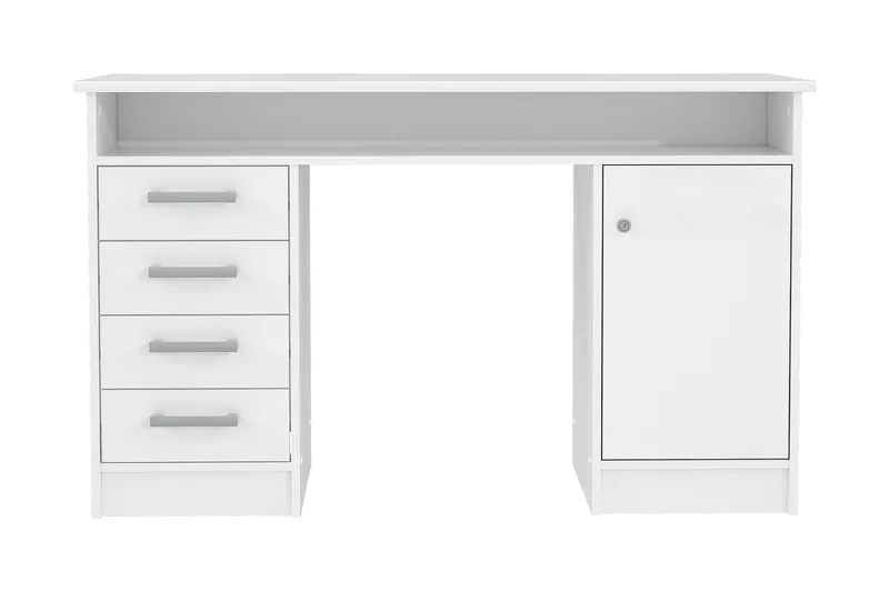 Baacwood Skrivebord 126 cm - Hvid - Møbler - Borde - Kontorbord - Skrivebord