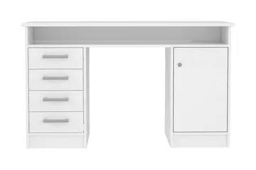 Baacwood Skrivebord 126 cm - Hvid - Møbler - Borde - Kontorbord - Skrivebord