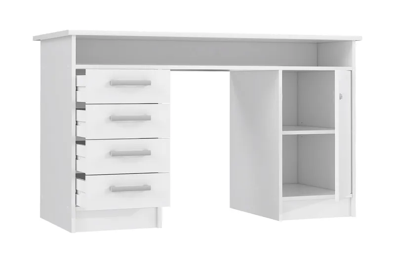 Baacwood Skrivebord 126 cm - Hvid - Møbler - Borde - Kontorbord - Skrivebord