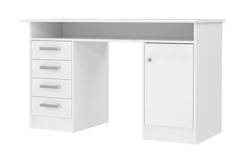 Baacwood Skrivebord 126 cm - Hvid - Møbler - Borde - Kontorbord - Skrivebord