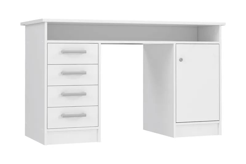 Baacwood Skrivebord 126 cm, Hvid