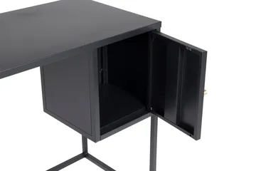 Bakal Skrivebord 95 cm med Opbevaring Skab - Sort - Møbler - Borde - Kontorbord - Skrivebord