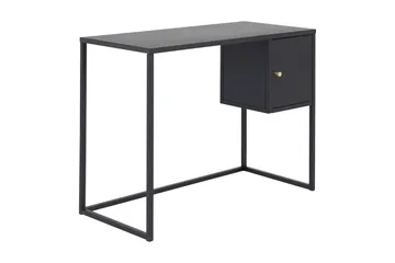 Bakal Skrivebord 95 cm med Opbevaring Skab - Sort - Møbler - Borde - Kontorbord - Skrivebord