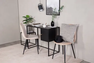 Bakal Skrivebord 95 cm med Opbevaring Skab - Sort - Møbler - Borde - Kontorbord - Skrivebord
