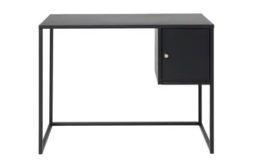Bakal Skrivebord 95 cm med Opbevaring Skab - Sort - Møbler - Borde - Kontorbord - Skrivebord