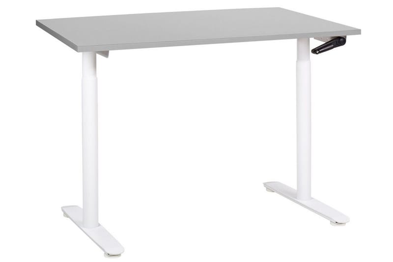 Banner Skrivebord 72x120 cm, Grå/Hvid