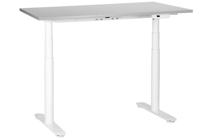 Banner Skrivebord 72x120 cm - Grå/Hvid - Møbler - Borde - Kontorbord - Skrivebord - hæve-sænke-bord