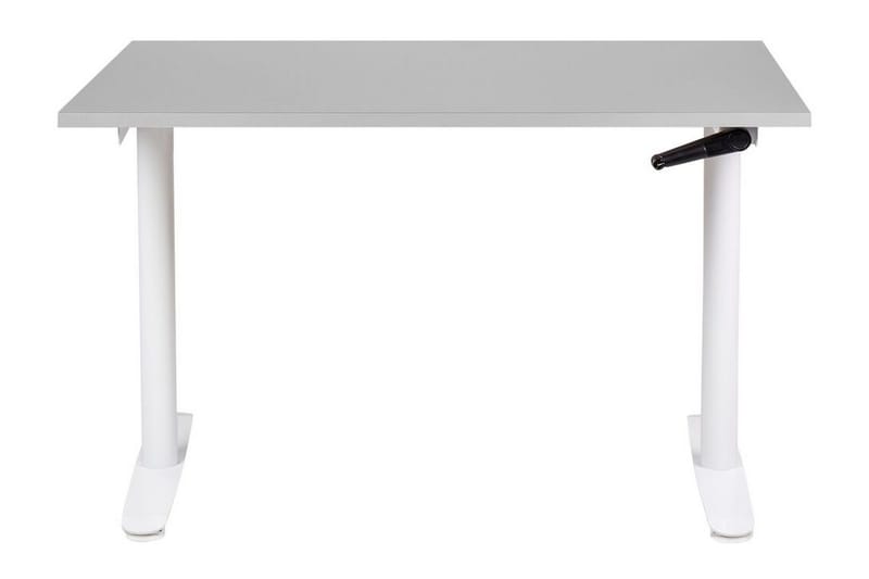 Banner Skrivebord 72x120 cm - Grå/Hvid - Møbler - Borde - Kontorbord - Skrivebord - hæve-sænke-bord