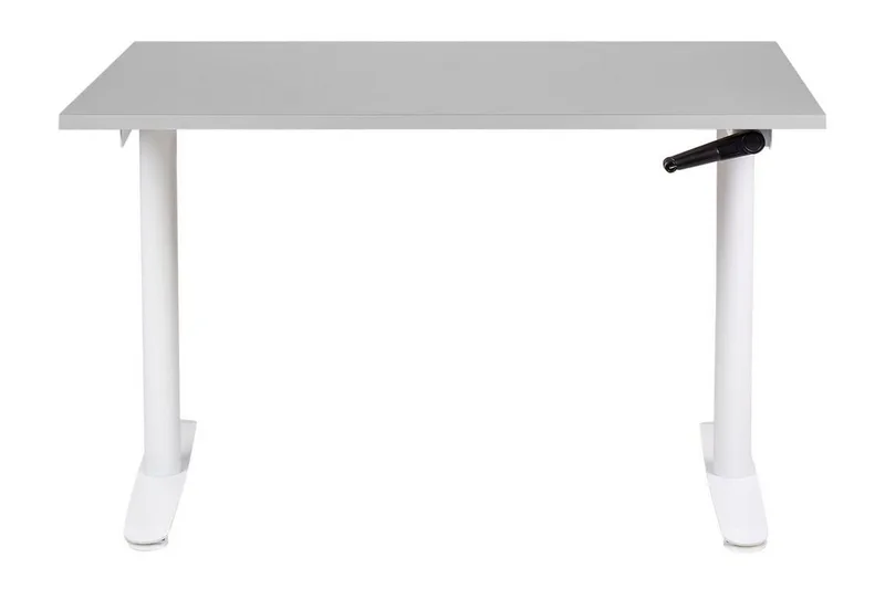 Banner Skrivebord 72x120 cm - Grå/Hvid - Møbler - Borde - Kontorbord - Skrivebord - hæve-sænke-bord
