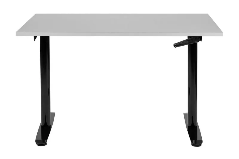 Banner Skrivebord 72x120 cm - Grå/Sort - Møbler - Borde - Kontorbord - Skrivebord - hæve-sænke-bord