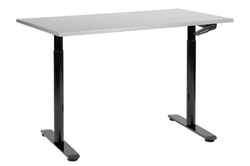 Banner Skrivebord 72x120 cm - Grå/Sort - Møbler - Borde - Kontorbord - Skrivebord - hæve-sænke-bord