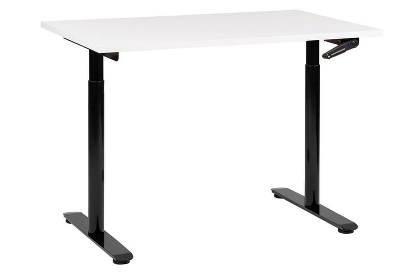Banner Skrivebord 72x120 cm - Hvid/Sort - Møbler - Borde - Kontorbord - Skrivebord - hæve-sænke-bord