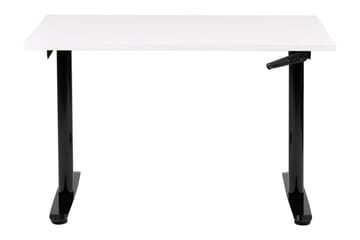 Banner Skrivebord 72x120 cm - Hvid/Sort - Møbler - Borde - Kontorbord - Skrivebord - hæve-sænke-bord