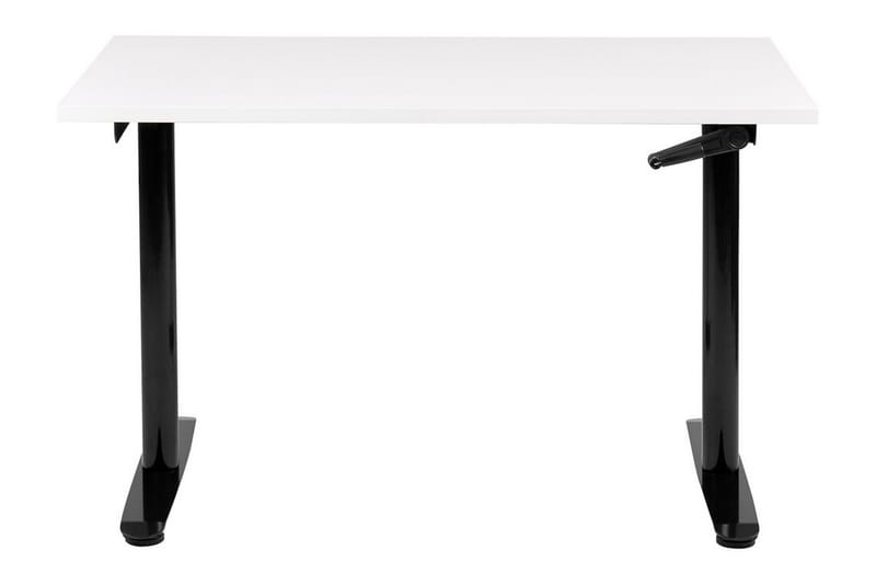 Banner Skrivebord 72x120 cm - Hvid/Sort - Møbler - Borde - Kontorbord - Skrivebord - hæve-sænke-bord