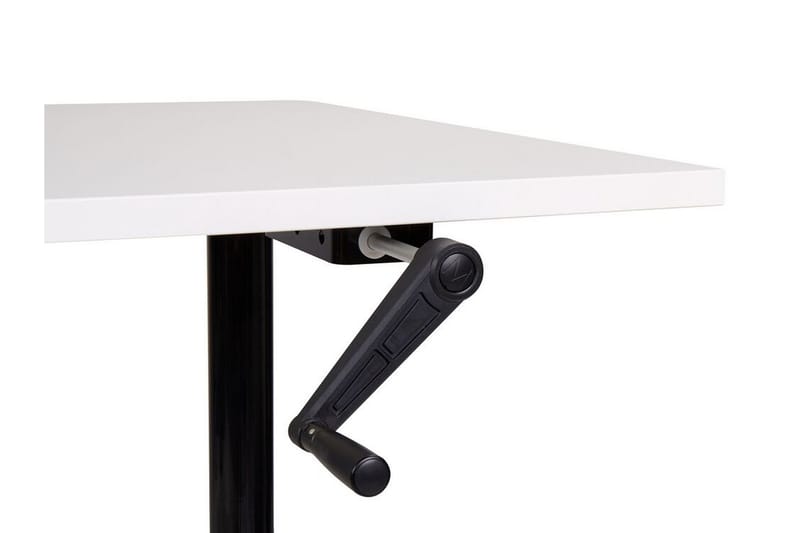 Banner Skrivebord 72x120 cm - Hvid/Sort - Møbler - Borde - Kontorbord - Skrivebord - hæve-sænke-bord