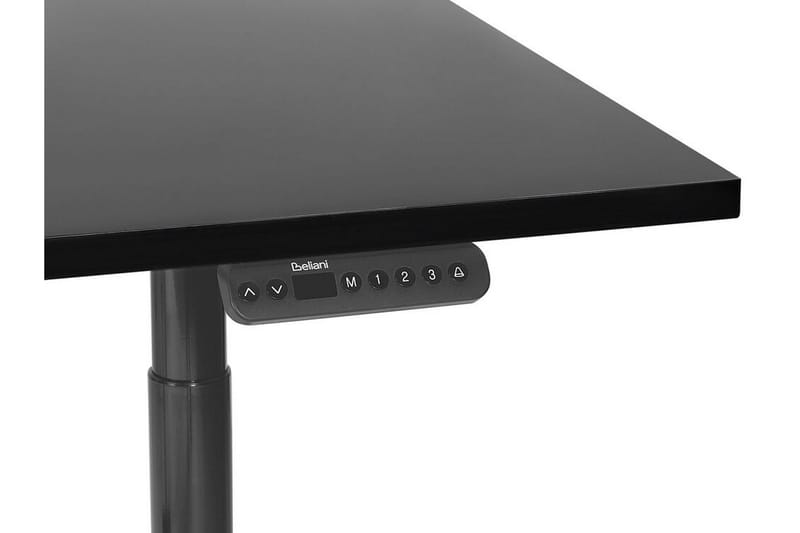 Banner Skrivebord 72x120 cm - Sort - Møbler - Borde - Kontorbord - Skrivebord - hæve-sænke-bord