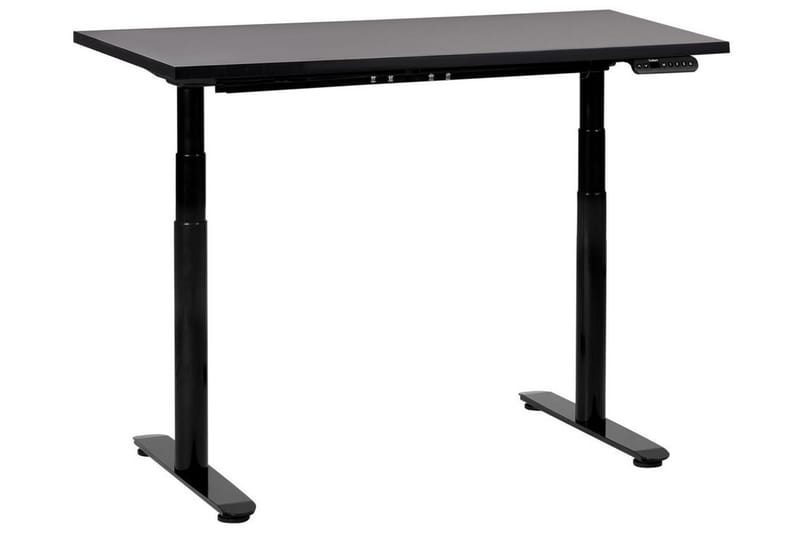 Banner Skrivebord 72x120 cm - Sort - Møbler - Borde - Kontorbord - Skrivebord - hæve-sænke-bord