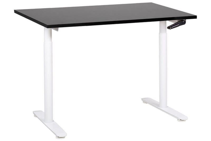 Banner Skrivebord 72x120 cm, Sort/Hvid