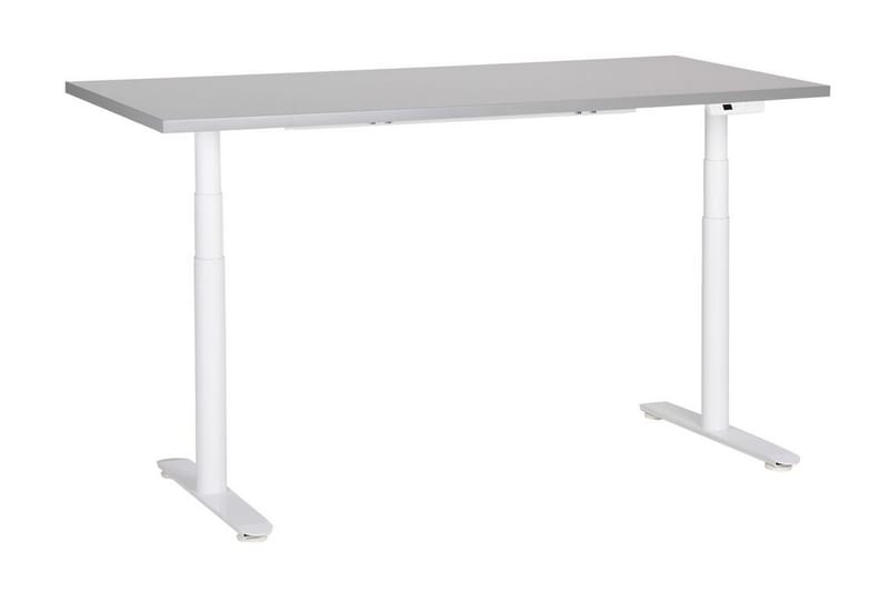 Banner Skrivebord 72x160 cm - Grå/Hvid - Møbler - Borde - Kontorbord - Skrivebord - hæve-sænke-bord