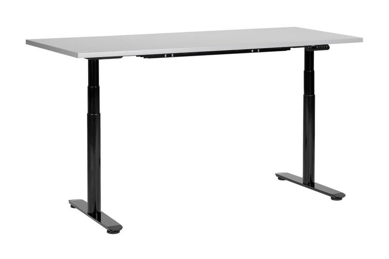 Banner Skrivebord 72x160 cm - Grå/Sort - Møbler - Borde - Kontorbord - Skrivebord - hæve-sænke-bord