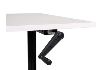 Banner Skrivebord 72x160 cm - Hvid/Sort - Møbler - Borde - Kontorbord - Skrivebord - hæve-sænke-bord