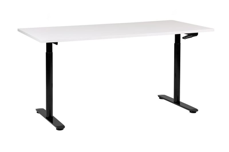 Banner Skrivebord 72x160 cm - Hvid/Sort - Møbler - Borde - Kontorbord - Skrivebord - hæve-sænke-bord