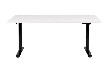 Banner Skrivebord 72x160 cm - Hvid/Sort - Møbler - Borde - Kontorbord - Skrivebord - hæve-sænke-bord