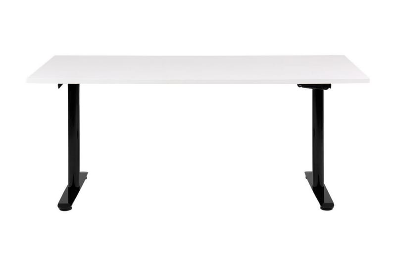 Banner Skrivebord 72x160 cm - Hvid/Sort - Møbler - Borde - Kontorbord - Skrivebord - hæve-sænke-bord