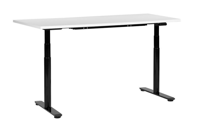 Banner Skrivebord 72x160 cm - Hvid/Sort - Møbler - Borde - Kontorbord - Skrivebord - hæve-sænke-bord