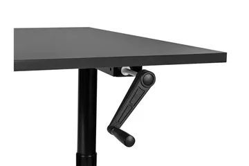 Banner Skrivebord 72x160 cm i Træ med Metalstel - Sort - Møbler - Borde - Kontorbord - Skrivebord - hæve-sænke-bord