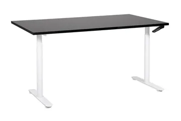 Banner Skrivebord 72x160 cm - Sort/Hvid - Møbler - Borde - Kontorbord - Skrivebord - hæve-sænke-bord