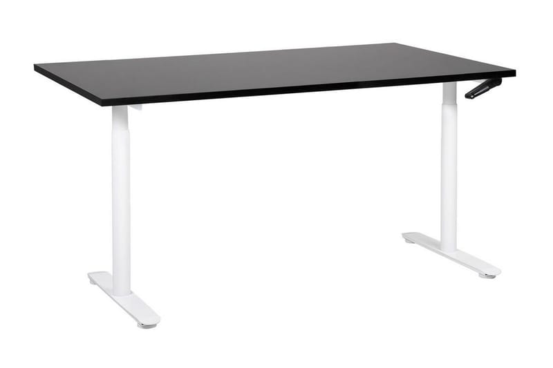 Banner Skrivebord 72x160 cm, Sort/Hvid