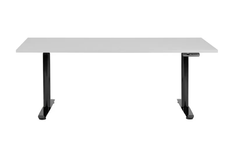 Banner Skrivebord 80x180 cm - Grå/Sort - Møbler - Borde - Kontorbord - Skrivebord - hæve-sænke-bord