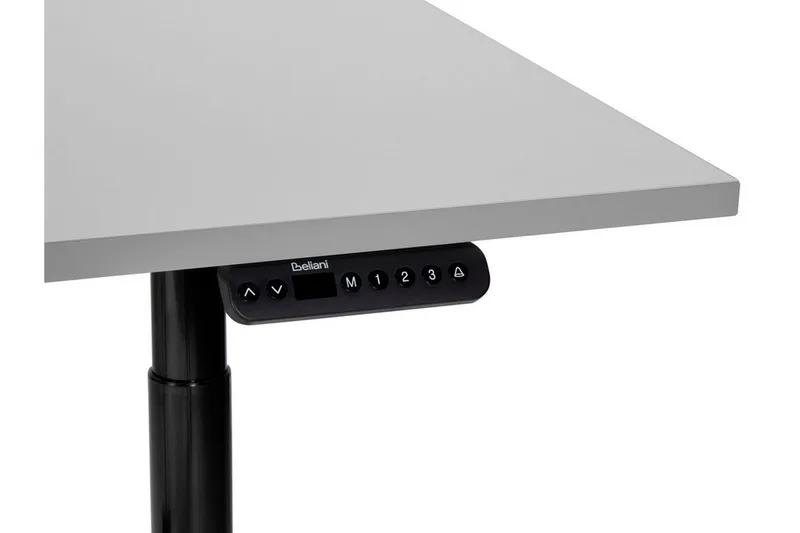 Banner Skrivebord 80x180 cm - Grå/Sort - Møbler - Borde - Kontorbord - Skrivebord - hæve-sænke-bord