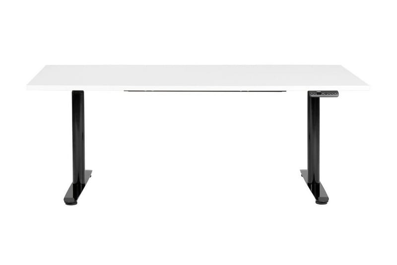 Banner Skrivebord 80x180 cm - Hvid/Sort - Møbler - Borde - Kontorbord - Skrivebord - hæve-sænke-bord